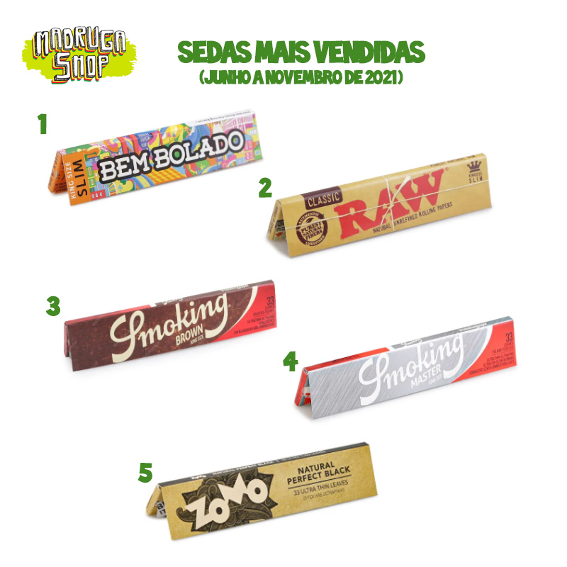 sedas para fumo mais vendidas