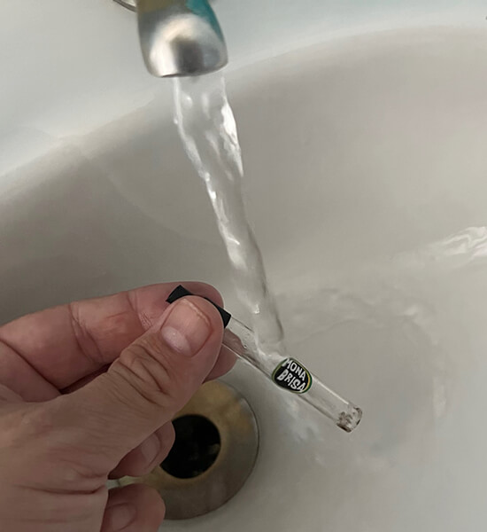 Limpando com Água Corrente